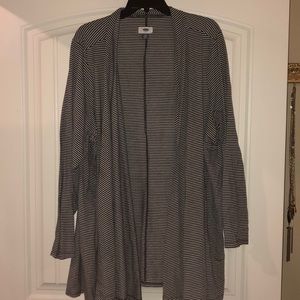 Black and cream cardigan